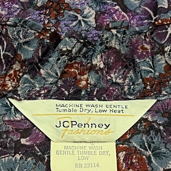 Vintage loose-fitting floral midi dress - Picture 5 of 6